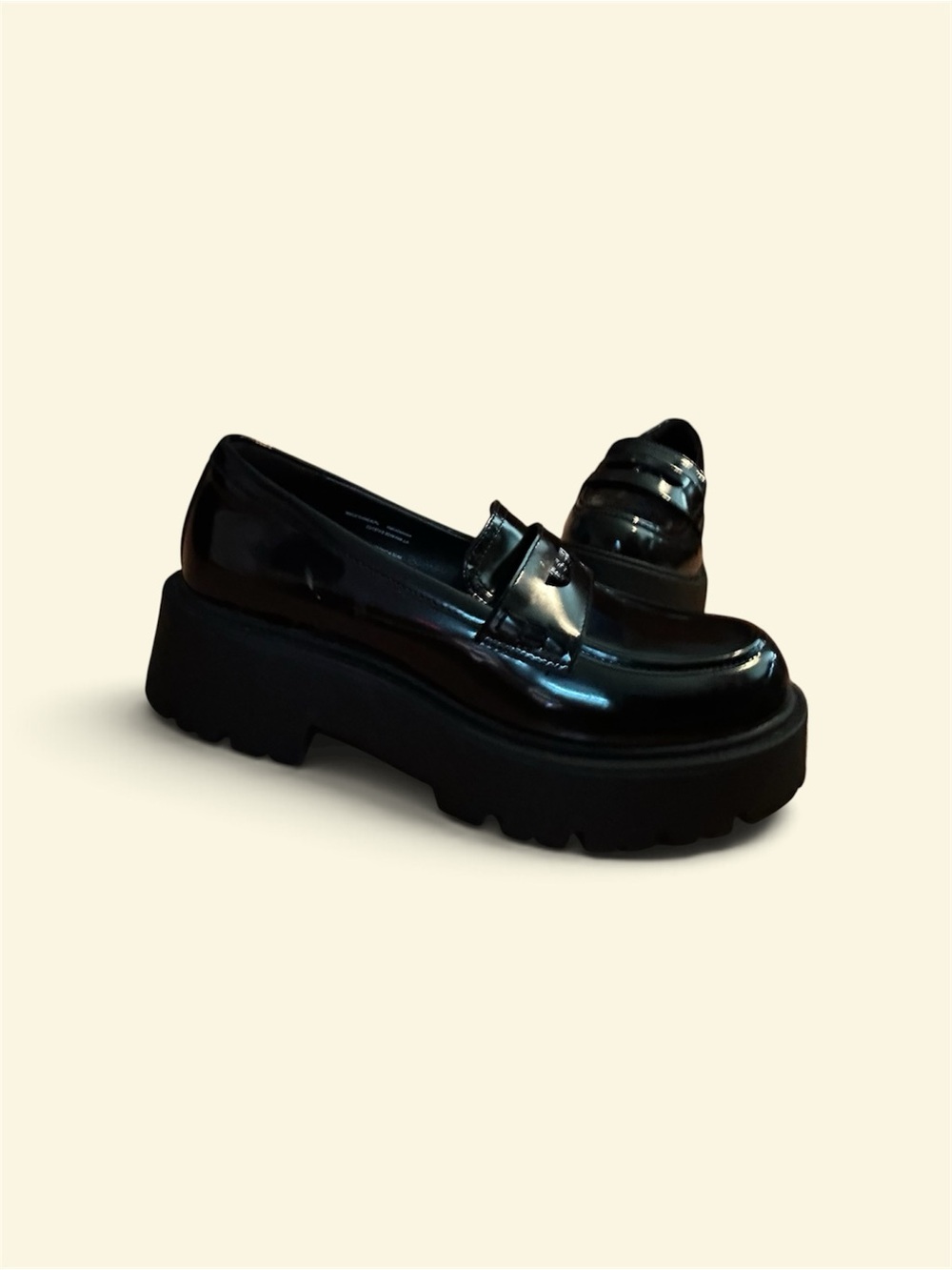 Steve Madden Oxford Loafers w/ Chunky Platform Heel SZ 11 womens mint condition